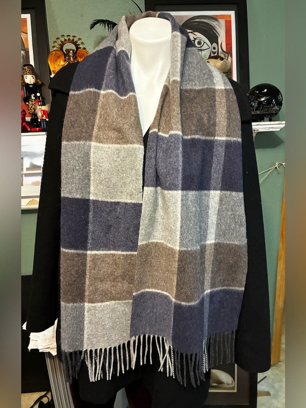 Jos A Bank 100% Cashmere in Navy, Gray & Brown